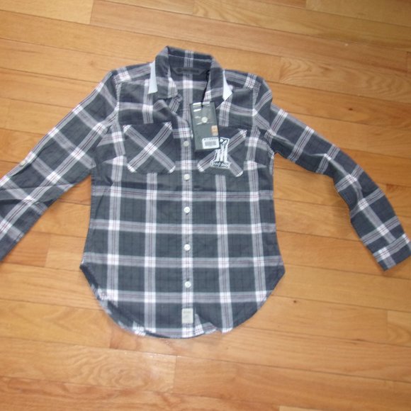 Harley Davidson Plad Button Up NWT - Picture 1 of 4